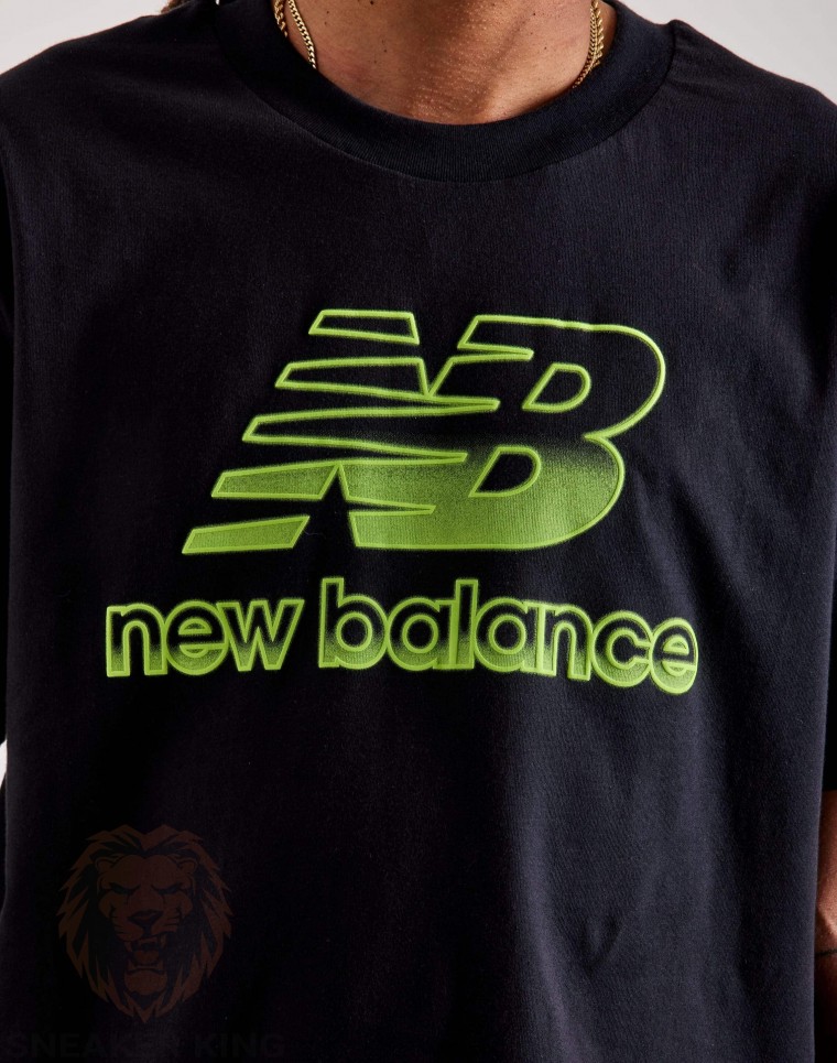 Футболка New Balance Stacked Logo Tee MT41979 BK